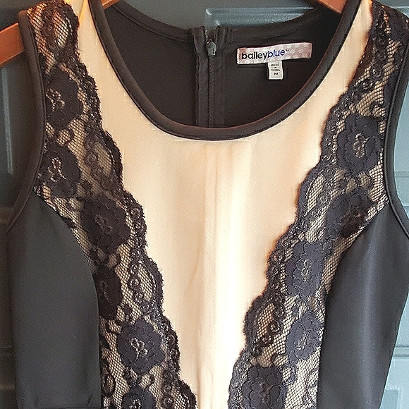 NWOT🔥Lacy High-Low Peplum Cocktail/Office Dress - Picture 4 of 5